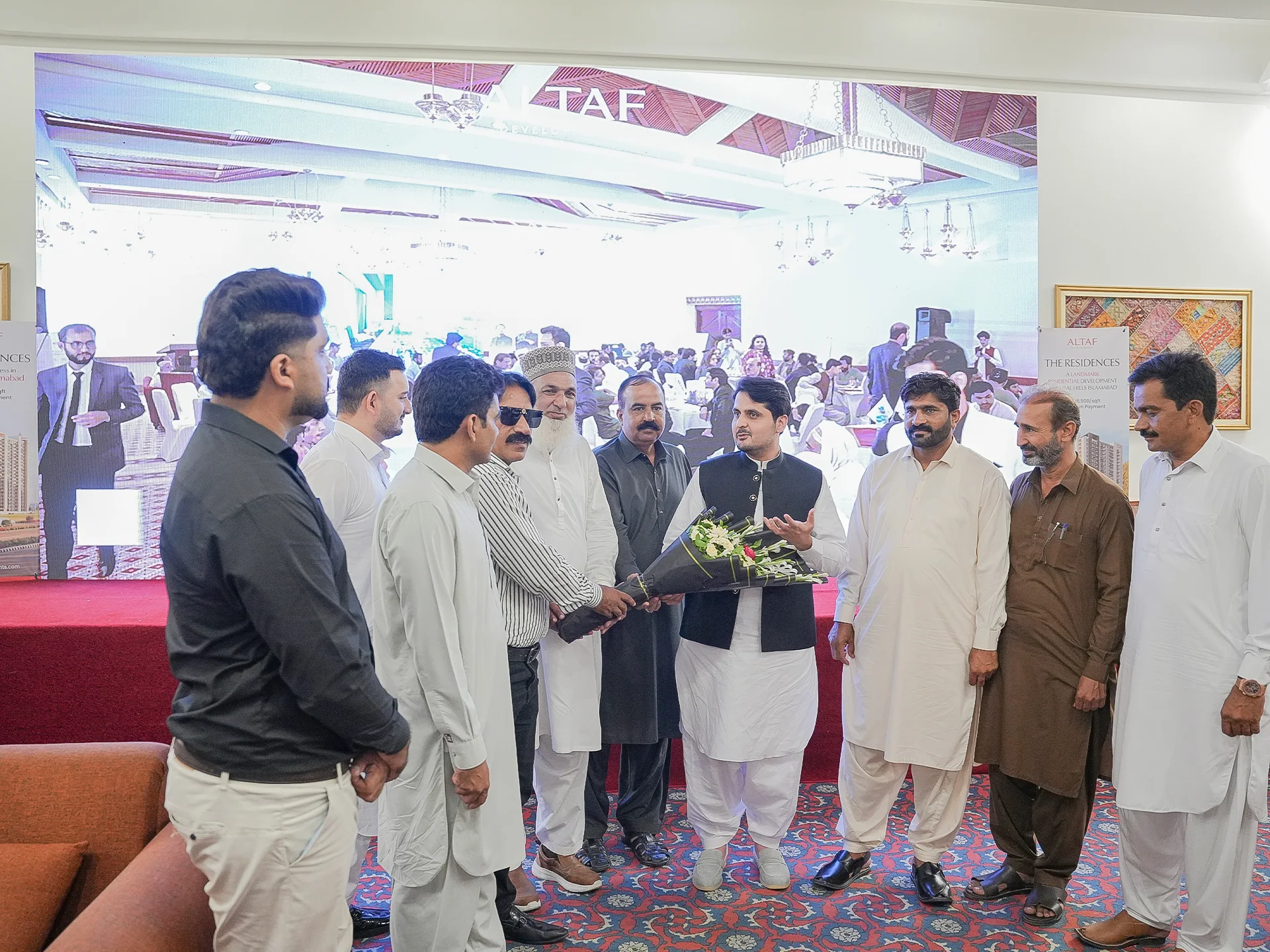 Guests and representatives at the Faisalabad property expo