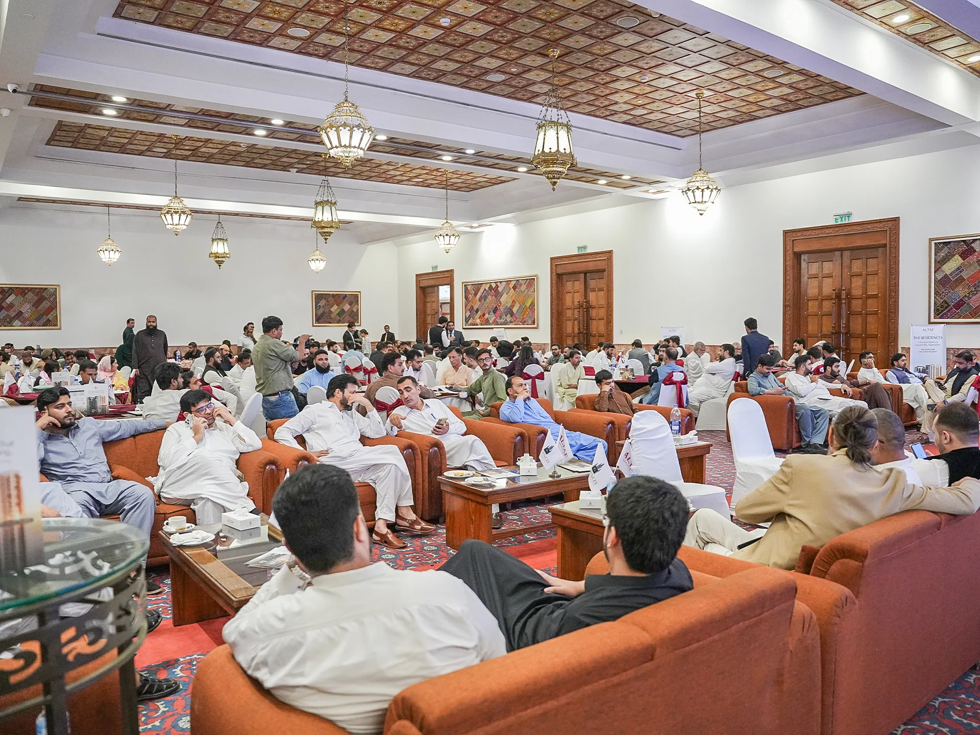Attendees gathered for the Faisalabad property expo