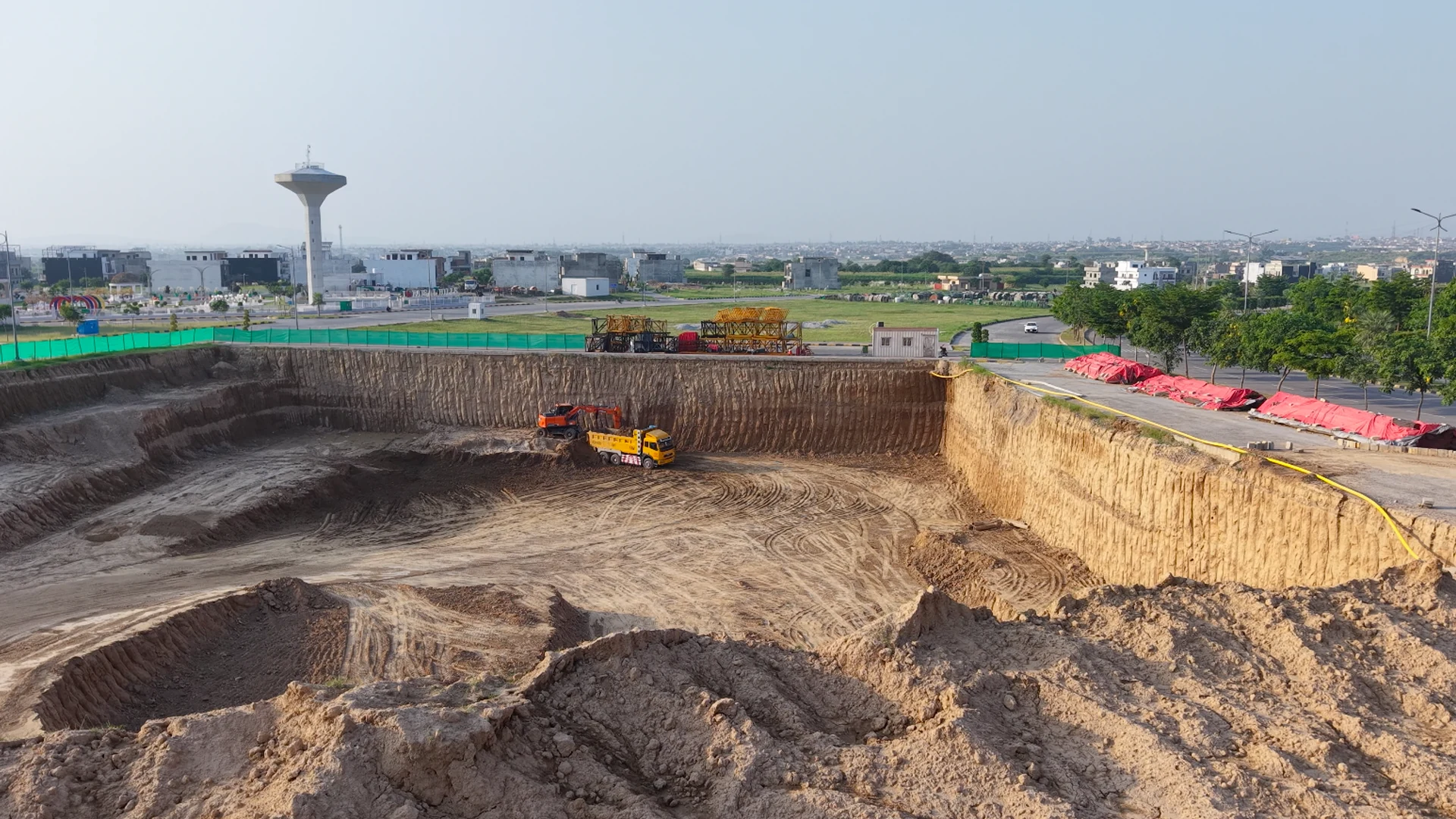 Early construction progress at The Residences